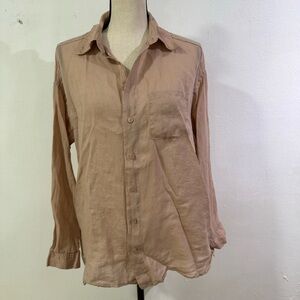 Zara button down top